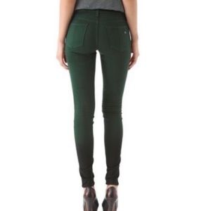 Rag & Bone green skinny jeans size 24